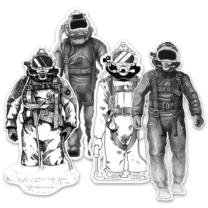 4 Diver Sticker Pack (DSI STK-4-DIVER-PACK)