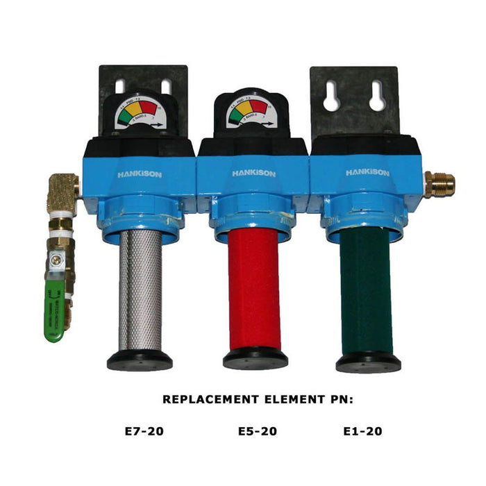 Three Stage SPX Hankison HF 20 Series Filter Package
