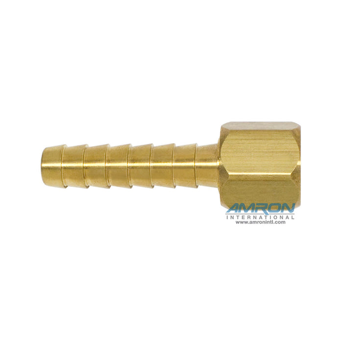 Long Barb Hose Fitting, 1/2" Long-#10 JIC