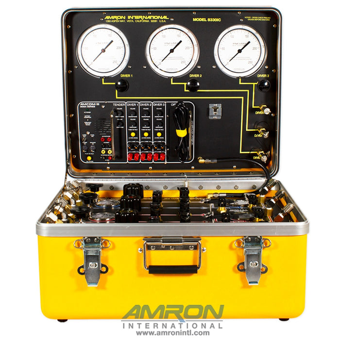 Amron Three-Diver Air Control and Depth Monitoring System with Communicator, IMCA Compliant