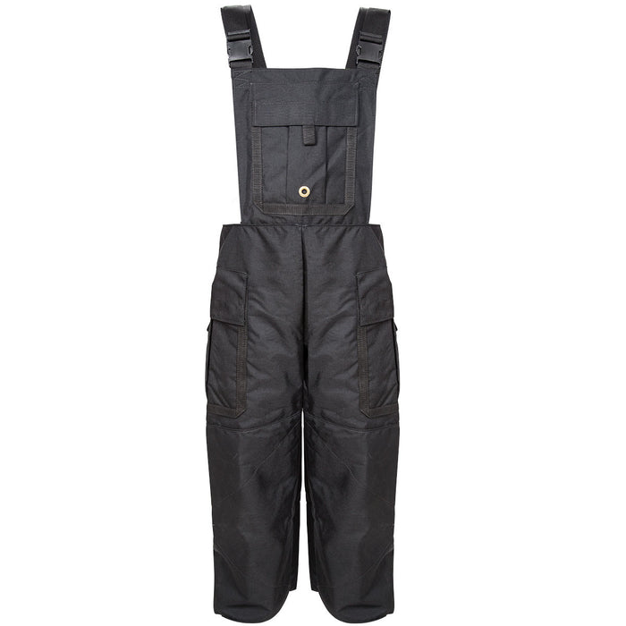 Bib Overalls 1000 Denier Codura, Thigh Pockets, Black