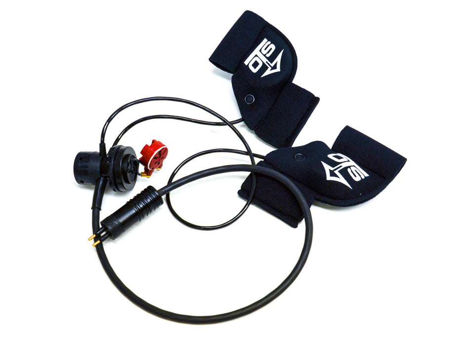 OTS Full Face Mask HI-USE Comm Assembly. Includes Hot Mic, Dual Earphones, PTT Control. For Hardwire or Wireless use.