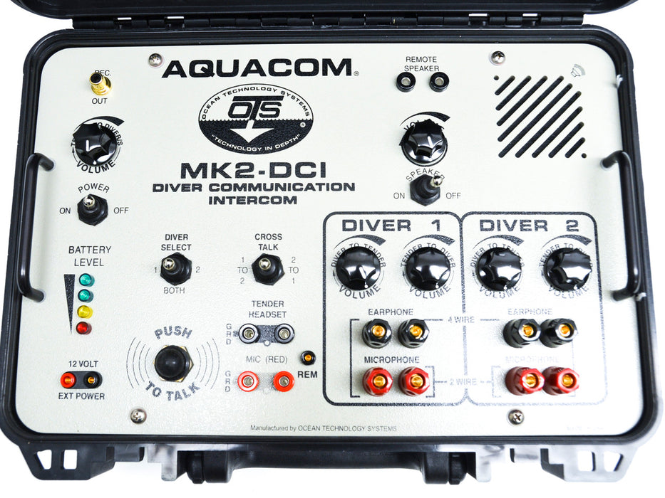 OTS Aquacom® MK2-DCI 2 Diver Air Intercom (Non-Rechareable / Batteries NOT included)
