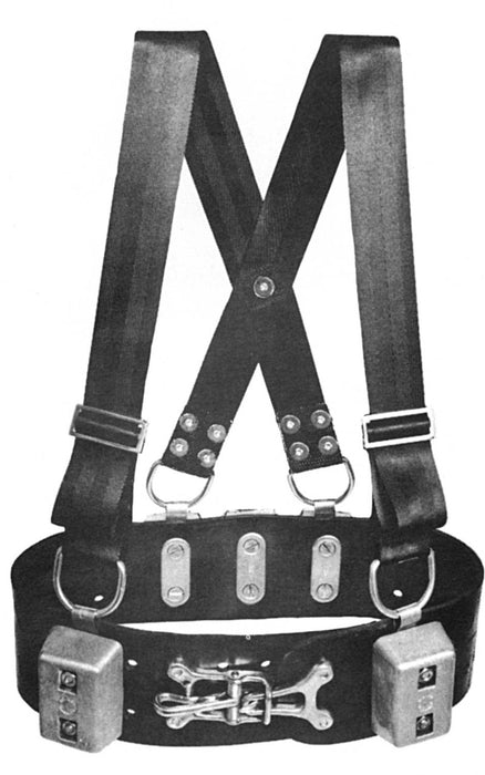Miller Commercial Weight Belt, 25-lbs (900-125) or 32-lbs(900-132). Shoulder Straps(900-090) NOT included.