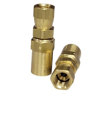 Reusable Fitting, #4-JIC, 1/4"I.D. x 1/2"O.D. Hose (25B-J4)