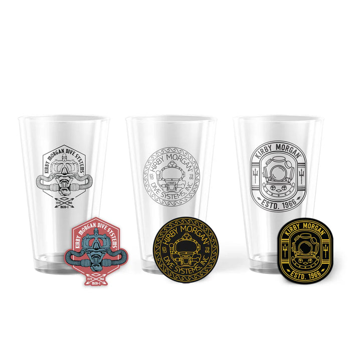 3-Pack Pint Glass and Sticker Bundle (DSI 3PNT-BNDL)
