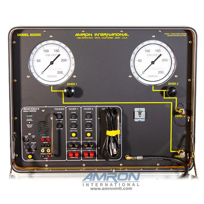 Amron Two-Diver Air Control and Depth Monitoring System with Communicator – IMCA Compliant