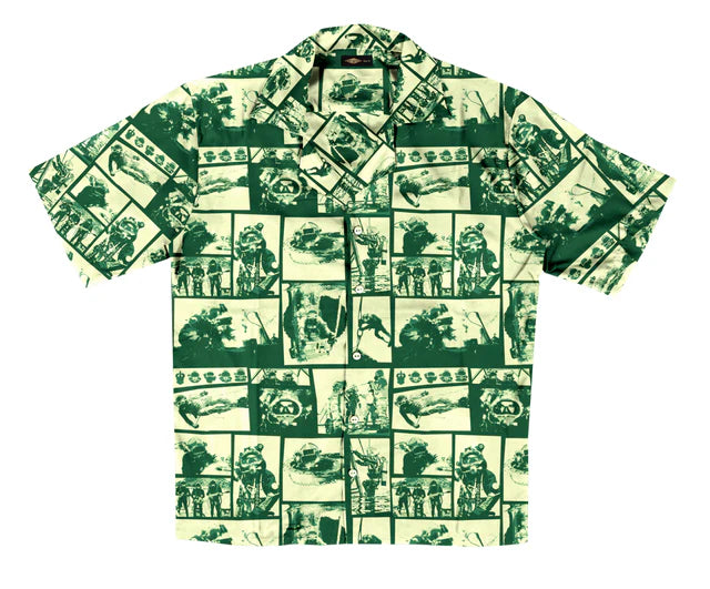Working Diver Aloha Shirt Green (ASKM-GRN)