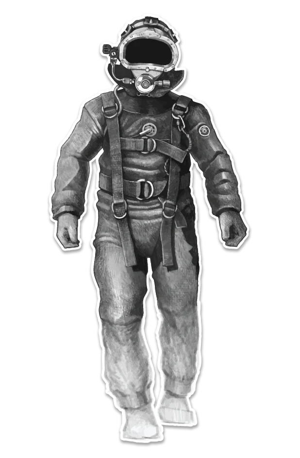 Bandmask® Diver Sticker — DECA Diving