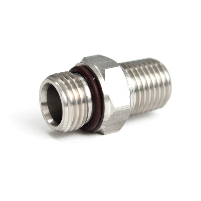 Adapter, Stainless Steel,  9/16"-18unf Male to 1/4" MPT (XS AC905)