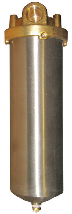 Filter Canister, Stainless Steel with Brass Head