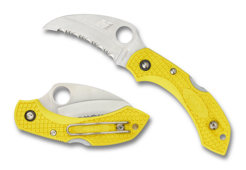 Spyderco Dragonfly™ 2 Salt™ Hawkbill serrated SpyderEdge™
