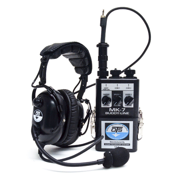 OTS MK-7 Buddy-Line – Portable Two Diver Air Intercom (AMP Connector 4 Wire Only) Non-Rechargeable /Batteries NOT Included